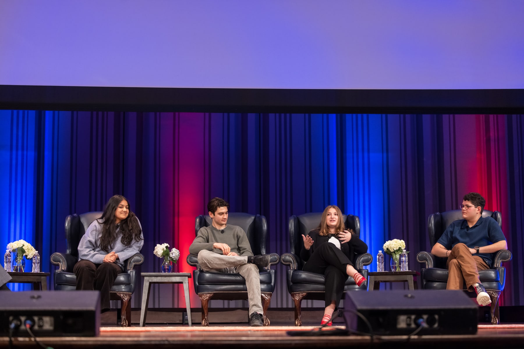 Noah Royal Milad participating in a panel conversation at Penn